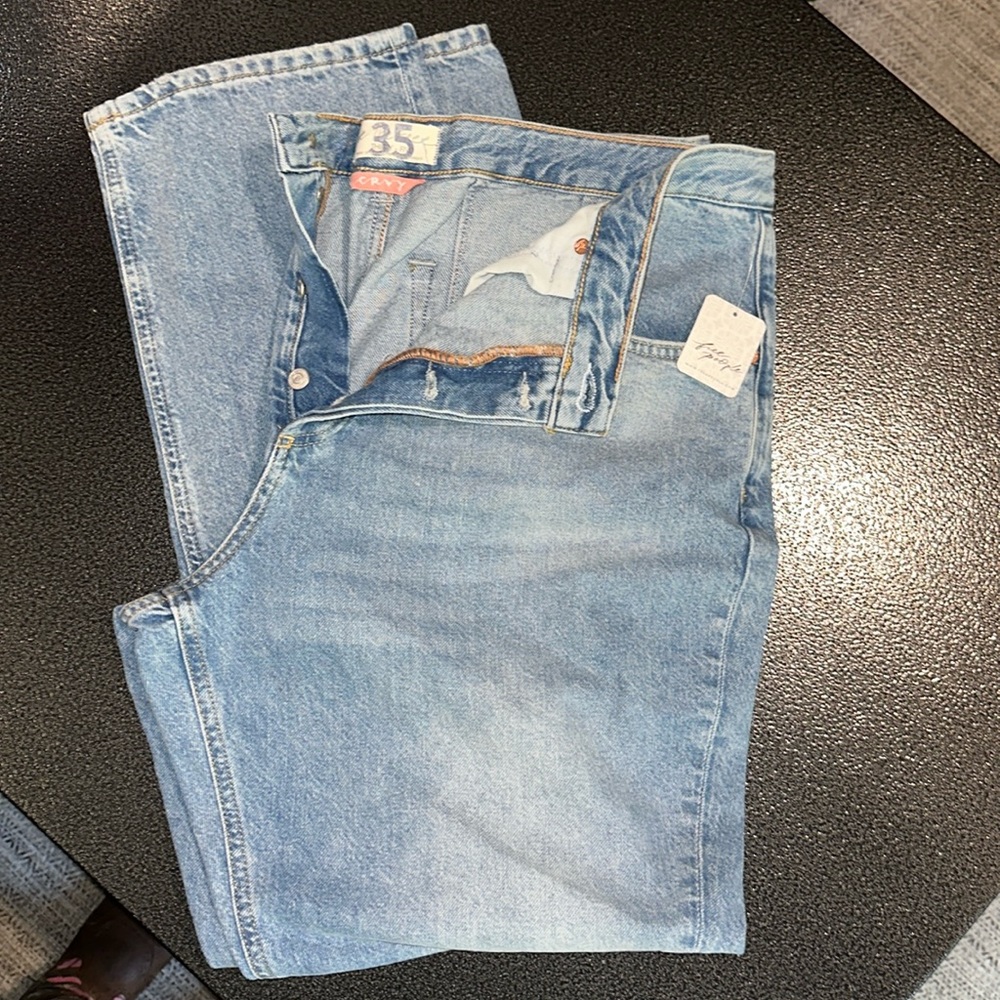 Free People We the Free Curvy Low Rise Straight Leg Plus 35